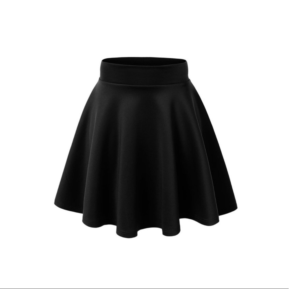 Basic Versatile Stretchy Flare Casual Mini Skater… - image 1